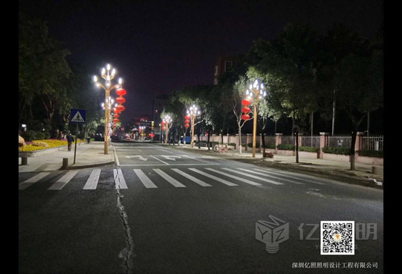 东莞凤岗镇街道城市夜景道路亮化工程项目